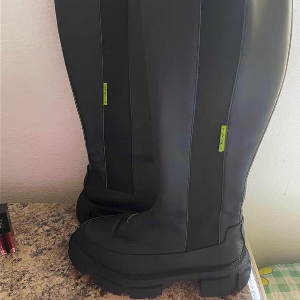 BOTH paris black matte leather boots